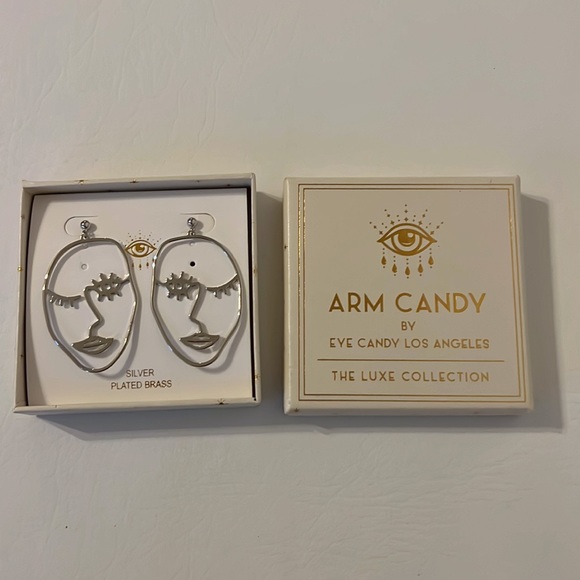 Eye Candy Face Me Earrings - Picture 2 of 2